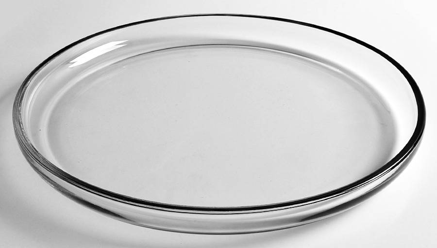 Presence Clear Cupped Edge Torte Plate by Anchor Hocking-1