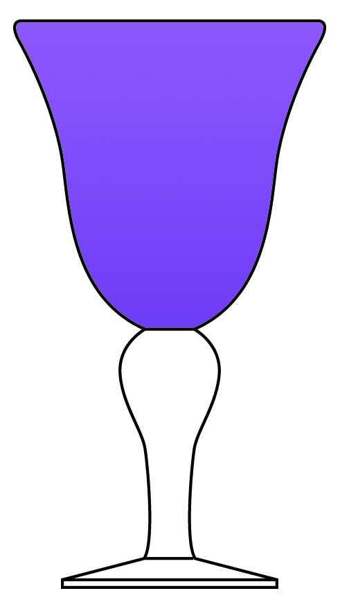 Salute Amethyst Water Goblet by Artland-1