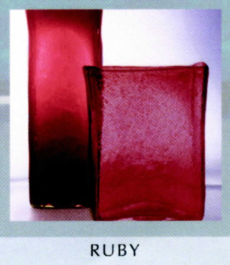 Fizz Ruby 12" Square Vase by Artland-1