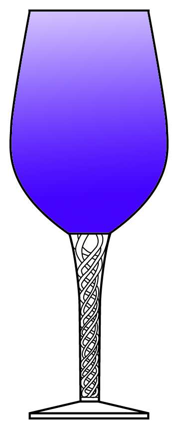 Braid Plum Water Goblet by Artland-1