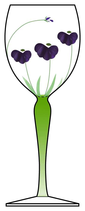 Purple Passion Water Goblet by Artland-1