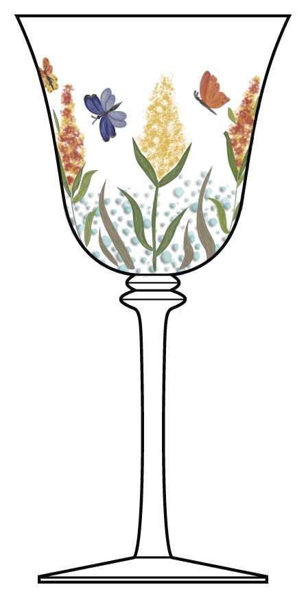 Megan'S Garden Water Goblet by Artland-1