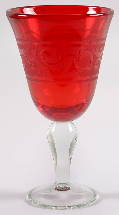 Renaissance Ruby Water Goblet by Artland-1