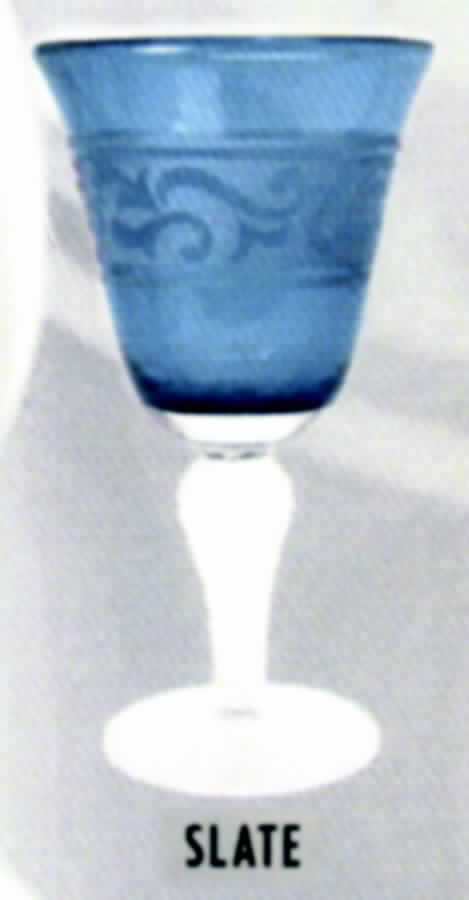 Renaissance Slate Blue Water Goblet by Artland-1