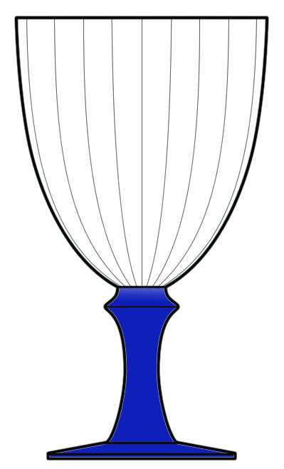 Venture Slate Blue Water Goblet by Artland-1
