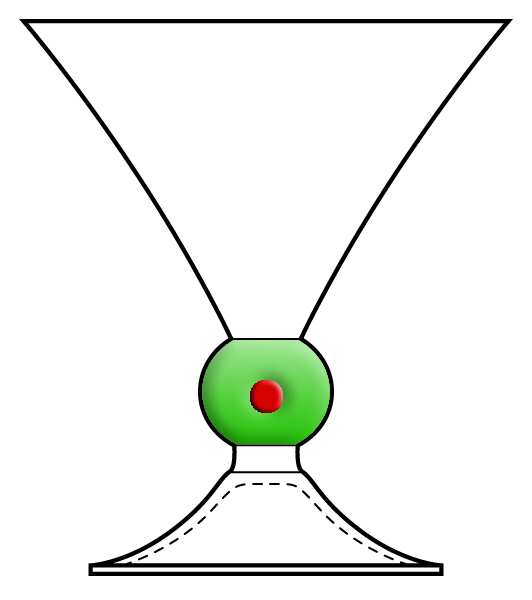 Olive Martini Glass by Artland-1