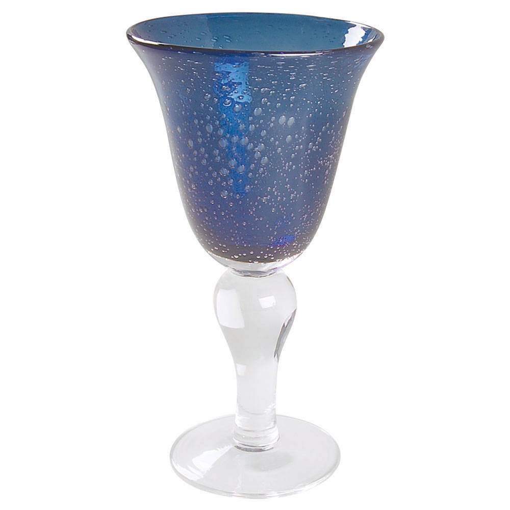 Iris Slate Blue Water Goblet by Artland-1