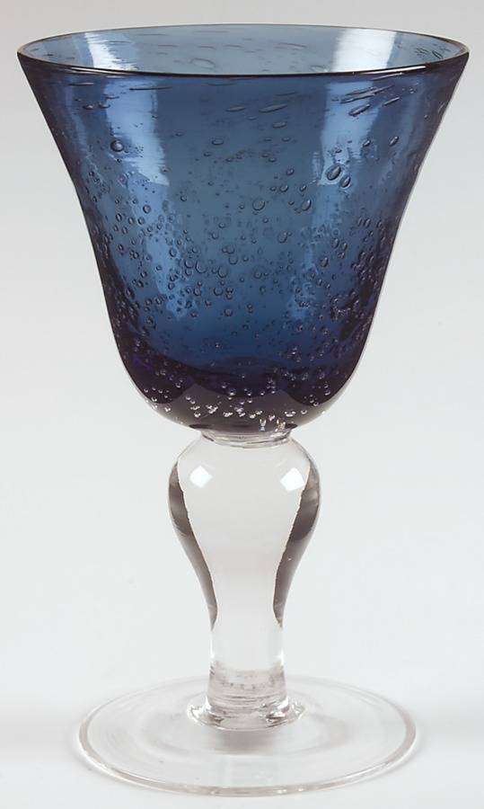 Iris Slate Blue Wine Glass by Artland-1