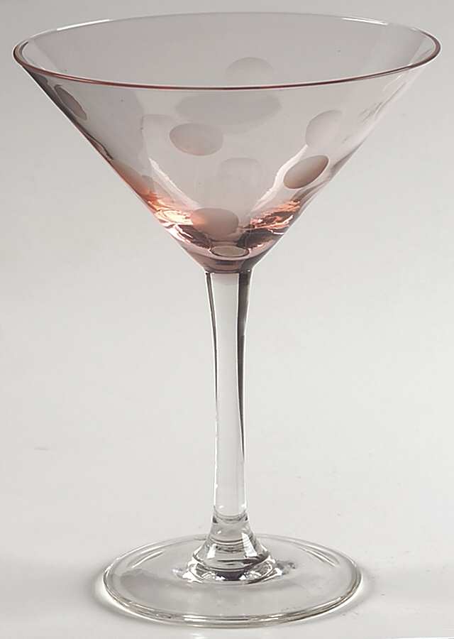 Polka Dot Multicolor Martini Glass by Artland-1