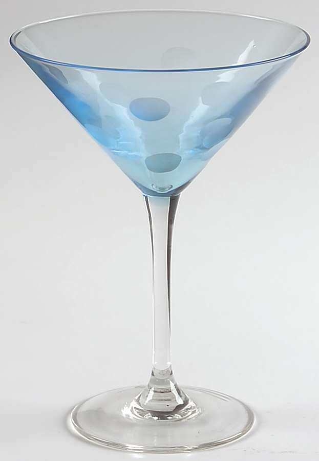 Polka Dot Multicolor Martini Glass by Artland-1