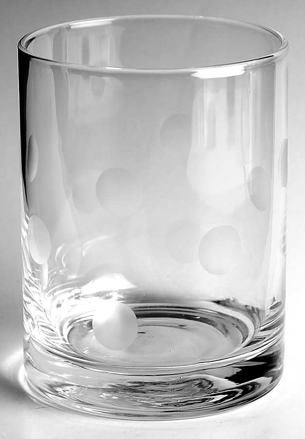 Polka Dot Clear Double Old Fashioned by Artland-1