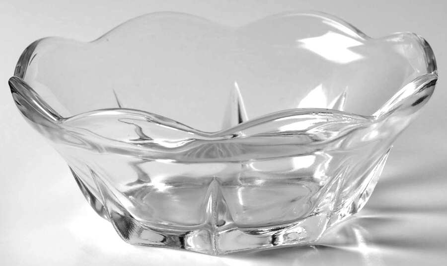 Swedish Modern Clear Small Fruit Dessert Bowl by Anchor Hocking-1