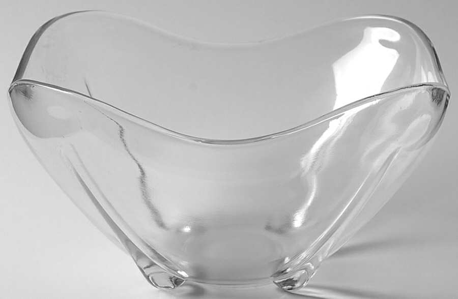 Swedish Modern Clear 6" Square Bowl by Anchor Hocking-1