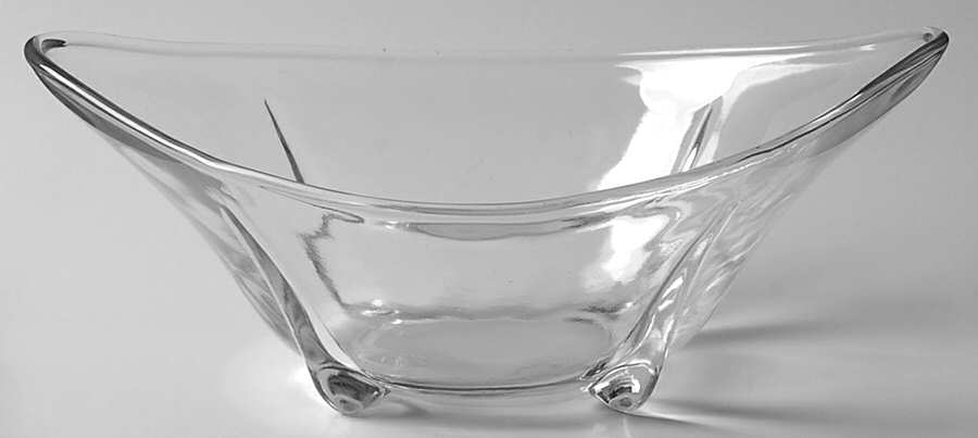 Swedish Modern Clear 7" Oval Bowl by Anchor Hocking-1