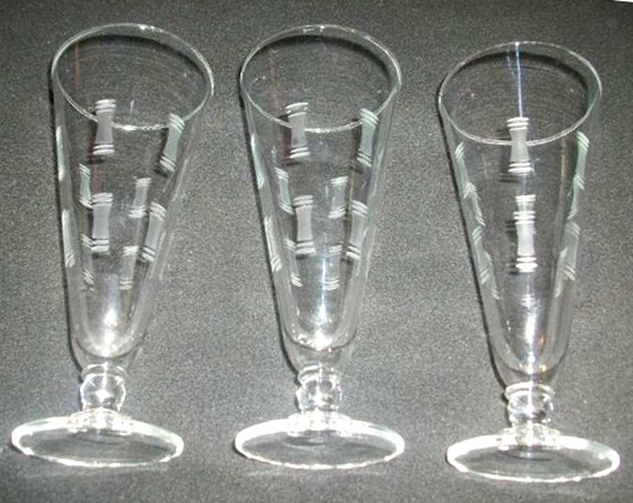 Avalon (Cut) Pilsner Glass by Anchor Hocking-1