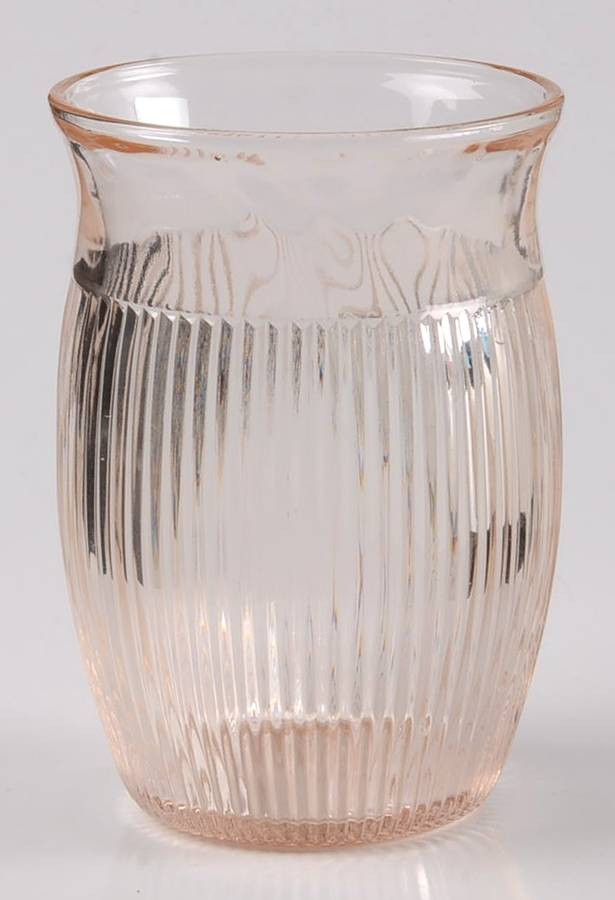 Fine Rib Pink Juice Glass by Hazel-Atlas-1