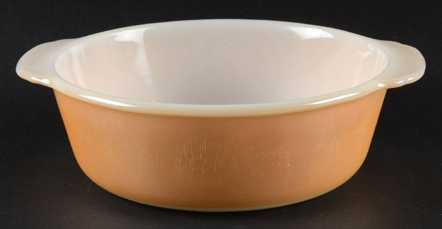 Copper Tint 2 Quart Round Covered Casserole, No Lid by Anchor Hocking-1