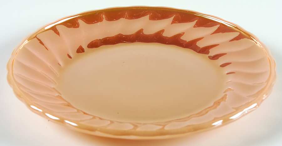 Peach Lustre Shell 7" Salad Plate by Anchor Hocking-1