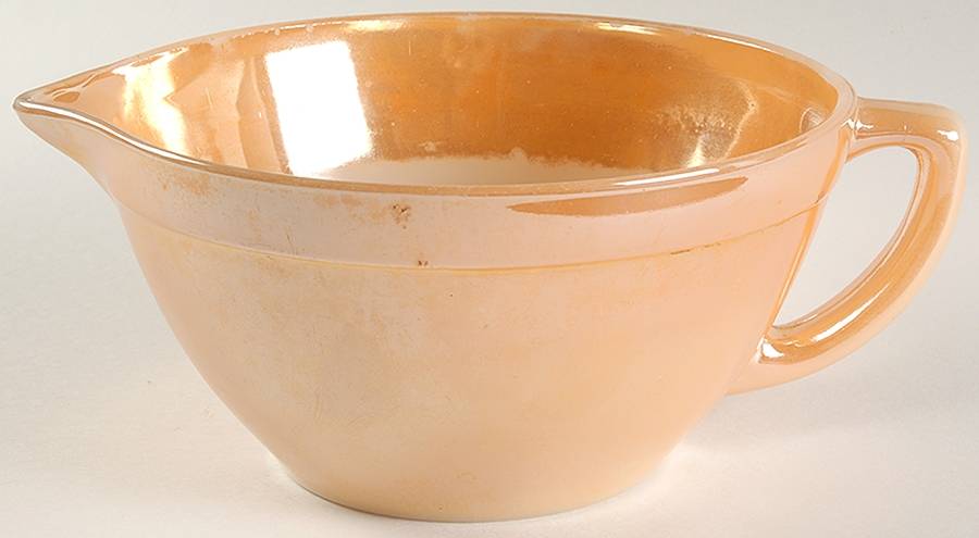 Peach Lustre Colonial Batter Bowl by Anchor Hocking-1