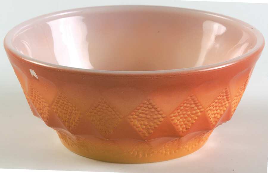 Kimberly Light Orange and Dark Orange (Not Luster) Cereal Bowl by Anchor Hocking-1
