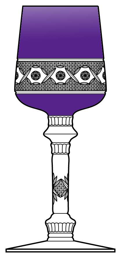 Monferrato Amethyst Water Goblet by Ajka-1