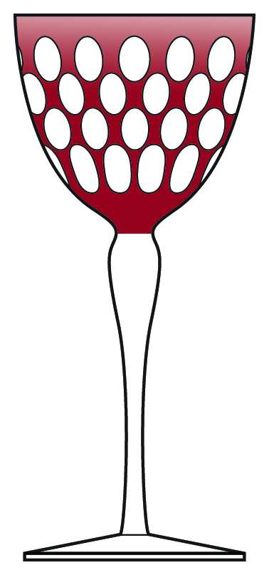 Anita Ruby Water Goblet by Ajka-1
