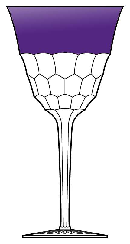Arietta Amethyst Water Goblet by Ajka-1