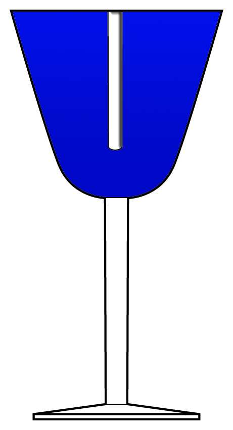 Devonna Cobalt Blue Water Goblet by Ajka-1