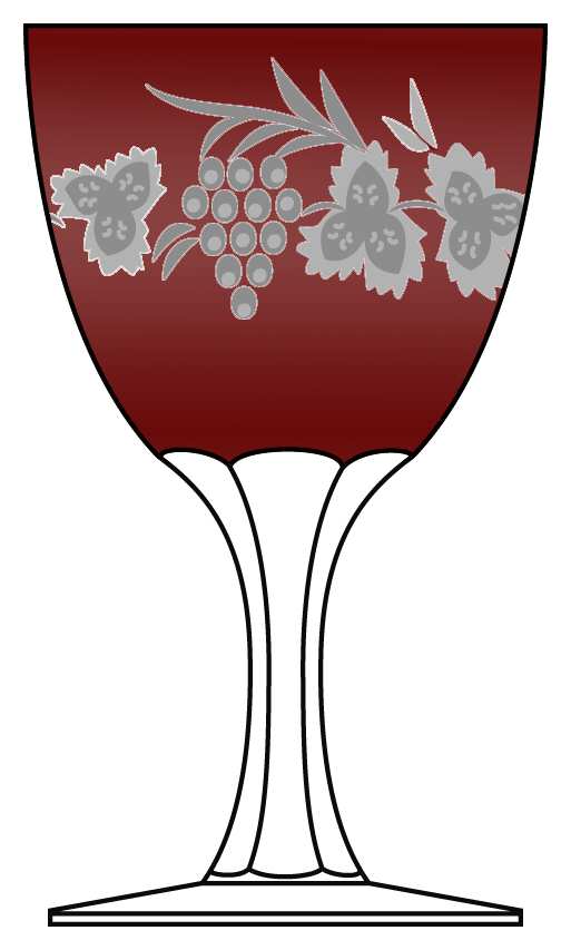Mertise Ruby Water Goblet by Ajka-1