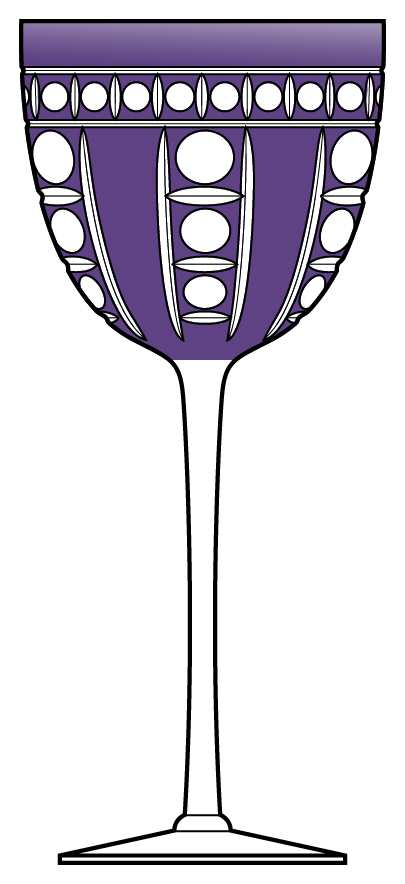 Roncada Amethyst Water Goblet by Ajka-1