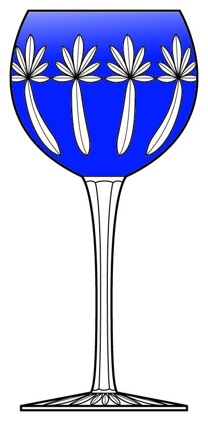 Estella Cobalt Blue Wine by Ajka-1