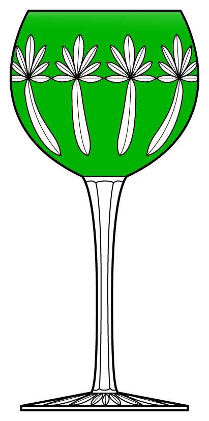 Estella Emerald Green Wine by Ajka-1