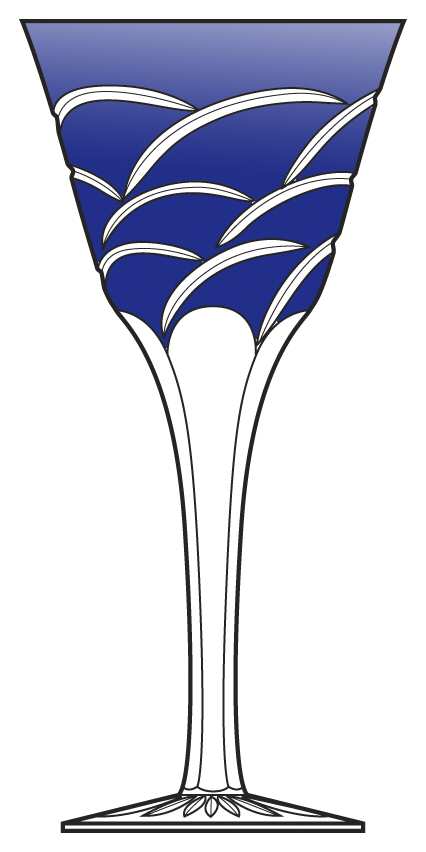 Tilda Cobalt Blue Wine by Ajka-1