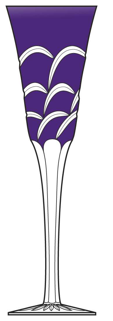 Tilda Amethyst Fluted Champagne by Ajka-1