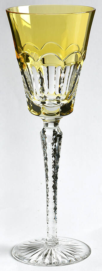 Lynn Linne Amber Water Goblet by Ajka-1