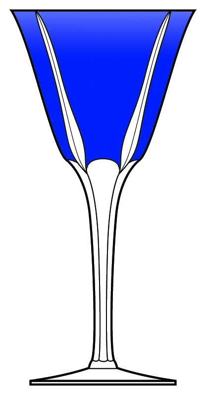Idelle Idette Cobalt Blue Wine by Ajka-1