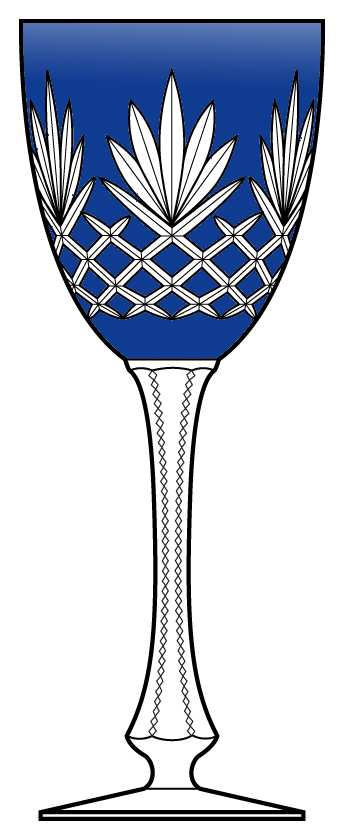 Edmanda Cobalt Blue Wine by Ajka-1