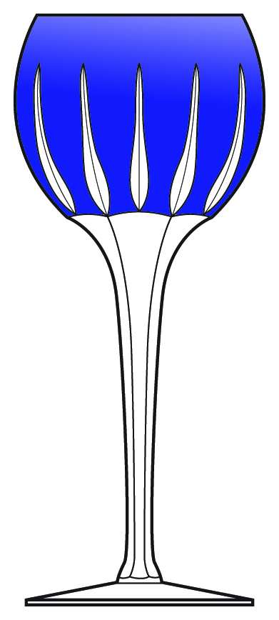 Ariadne Cobalt Blue Wine by Ajka-1