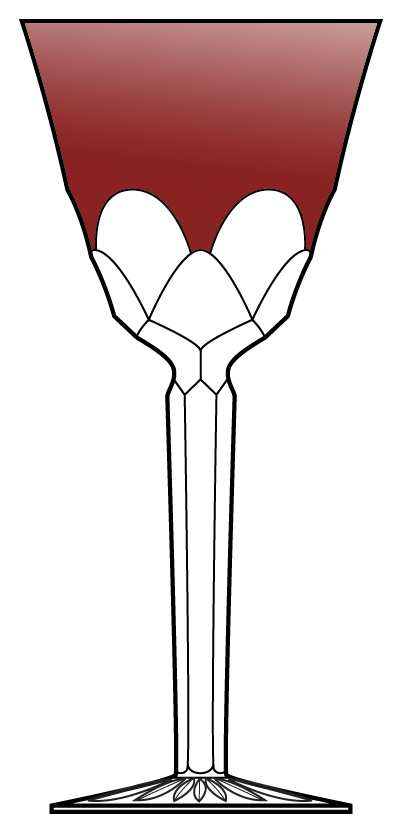 Regan Ruby Water Goblet by Ajka-1