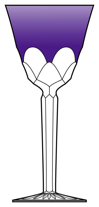 Regan Amethyst Water Goblet by Ajka-1