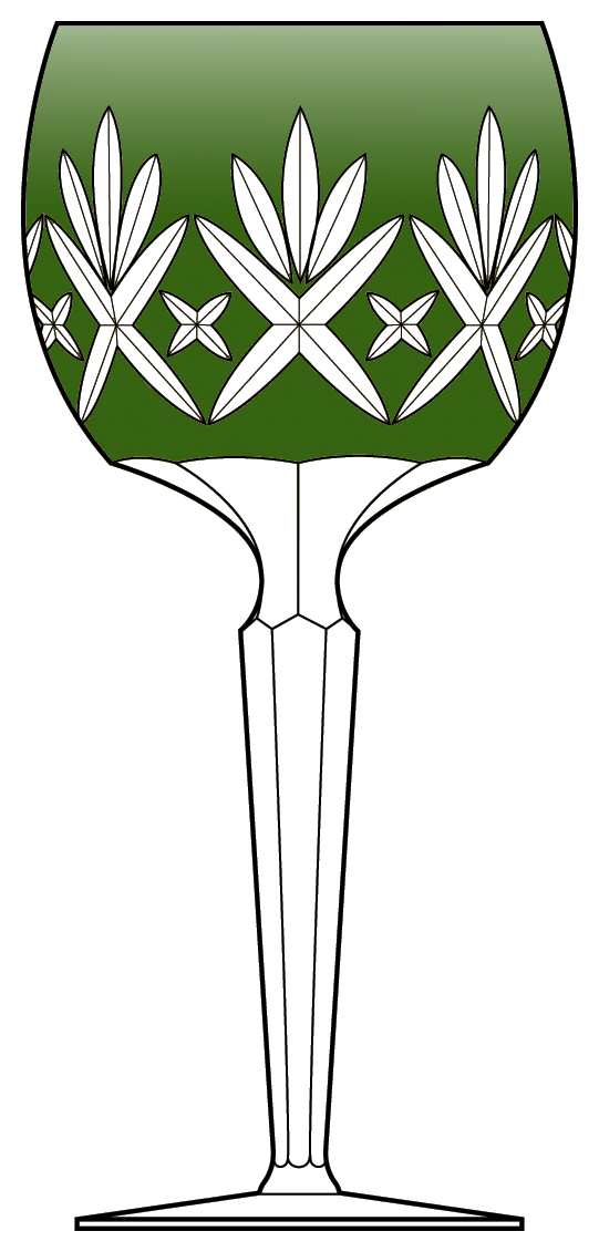 Rilette Emerald Green Hock Wine by Ajka-1
