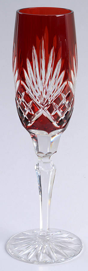 Caroline Ruby Fluted Champagne by Ajka-1