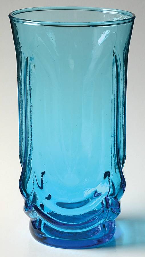 Colonial Tulip Laser Blue Cooler by Anchor Hocking-1