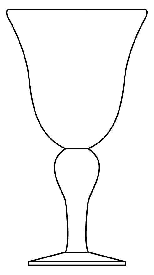 Salute Clear Water Goblet by Artland-1