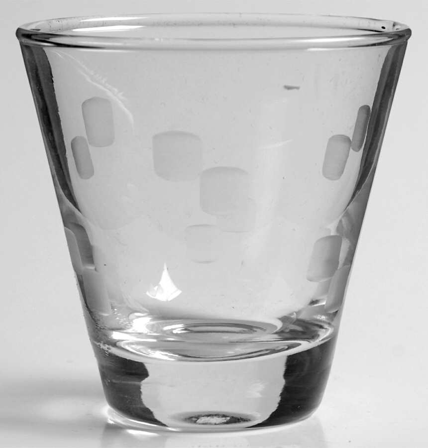 Cubist Whiskey Glass by Anchor Hocking-1