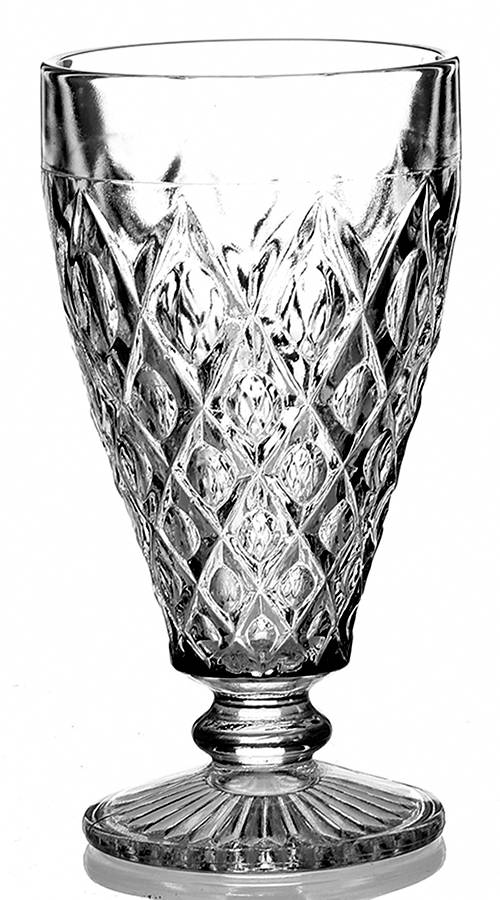 Diamond with Thumbprint Clear Iced Tea by Hazel-Atlas-1