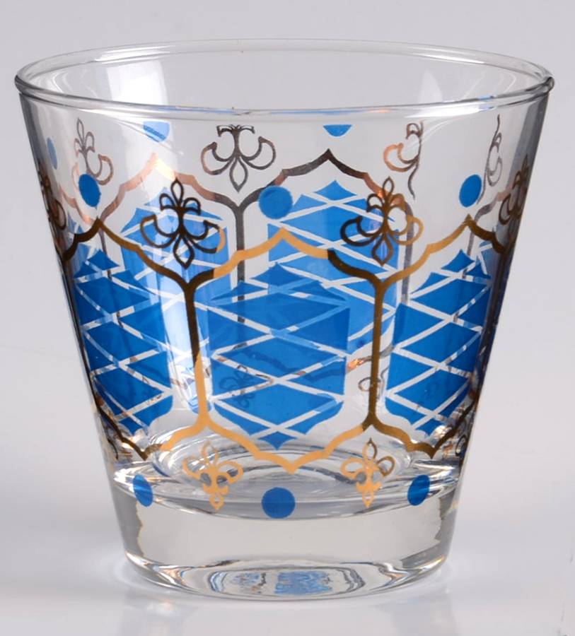 Royal Blue Double Old Fashioned by Anchor Hocking-1