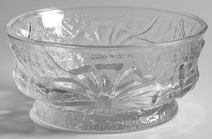 Rainflower Clear 5" Round Bowl by Anchor Hocking-1