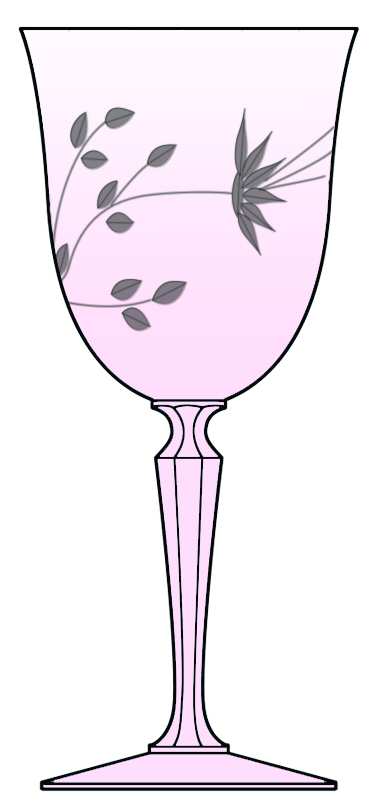AMS2 Pink Water Goblet by American Stemware-1