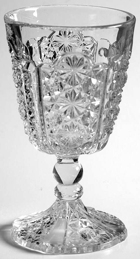 Daisy & Button with Thumprint Panel Water Goblet by Adams & Co-1